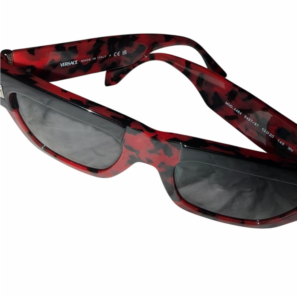 Versace VE4464 Black and Red Sunglasses - Picture 6 of 13